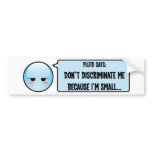 Discriminated Pluto Bumper Sticker bumper stickers