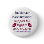Discrimination & Bare Breasts Kiss Button