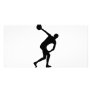 discus thrower customized photo card