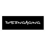 Disengaging Cards business cards