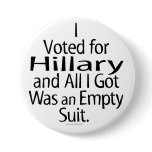 Disgruntled Hillary Supporter buttons