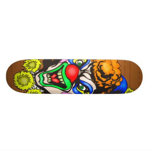 Disgusting Evil Clown Skate Board Deck