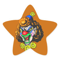 Disgusting Evil Clown Stickers