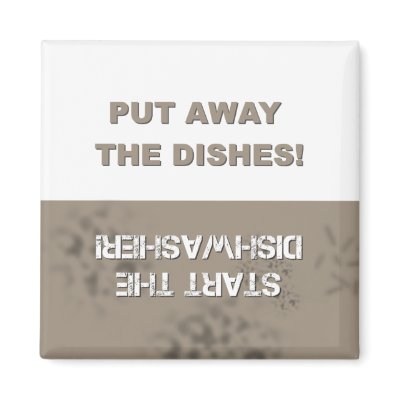 Dishwasher Clean/Dirty Fridge Magnet by pixelholic