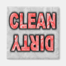 Dishwasher Magnet: CLEAN DIRTY