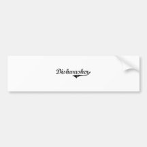 Dishwasher Professional Job Bumper Sticker