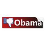 Dislike Obama - Anti Barack Obama Bumper Sticker