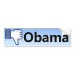 Dislike Obama - Anti Barack Obama bumper stickers