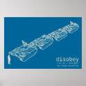 DISOBEY Tank Man Poster posters