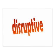 disruptive postcard