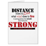 distance, strong greeting card