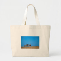 Distant Zebras Tote Bag