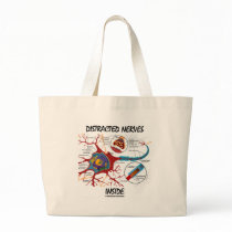 Distracted Nerves Inside (Synapse) Tote Bags