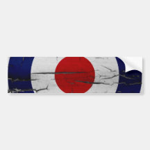 Distress Mod Target Symbol Bumper Stickers