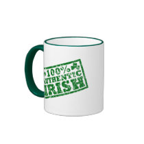 Distressed 100 Percent Authentic Irish Mug