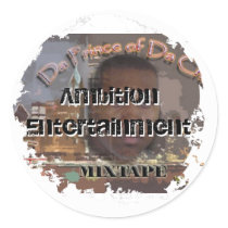 Distressed 2 Round Stickers