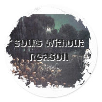 Distressed 2 Round Stickers