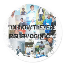 Distressed 2 Round Stickers