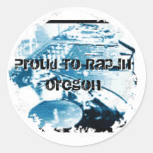 Distressed 2 Round Stickers