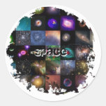 Distressed 2 Round Stickers