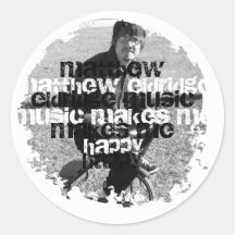 Distressed 2 Round Stickers