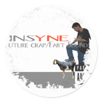 Distressed 2 Round Stickers - Customised