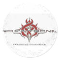 Distressed 2 Round Stickers - Customised