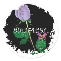 Distressed 2 Round Stickers - Customised