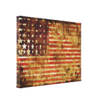 Distressed American Flag Canvas Wrap