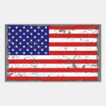 Distressed American Flag Sticker