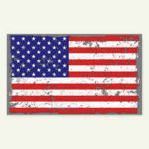Distressed American Flag Sticker stickers