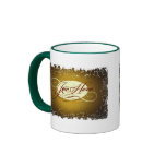 Distressed Border 2-sided Ringer Mug