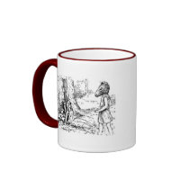 Distressed Border - 2-sided Ringer Mug