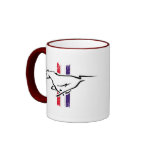 Distressed Border - 2-sided Ringer Mug