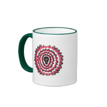 Distressed Border 2-sided Ringer Mug