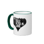 Distressed Border 2-sided Ringer Mug