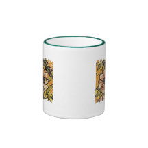 Distressed Border 2-sided Ringer Mug