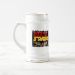 Distressed Border Stein Coffee Mug