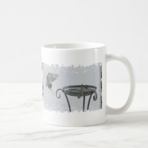 Distressed Border Stein Mugs