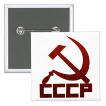 Distressed CCCP with Hammer & Sickle Button