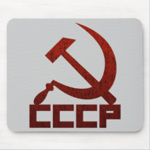 Distressed CCCP with Hammer & Sickle Mouse Mats