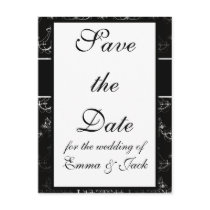 distressed chandelier black white postcards