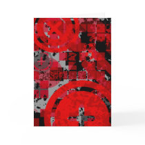 distressed chex : cards