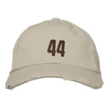 Distressed Chino Embroidered Baseball Cap