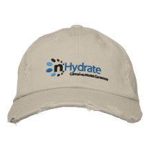 Distressed Chino Twill Cap Embroidered Baseball Cap
