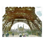 Distressed Eiffel Tower Postcard