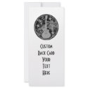 Distressed Guitar Stars Cameo Silhouette Dark BW rack cards