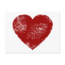 Distressed Heart Postcard