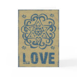 Distressed Hearts Stars Love Mandala cards