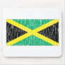Distressed Jamaican Flag Mouse Mat